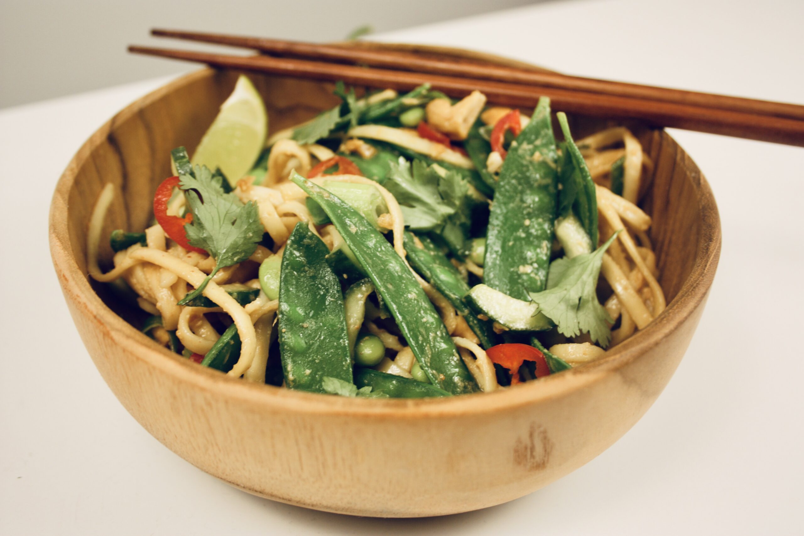 Thai vegan noodle salad